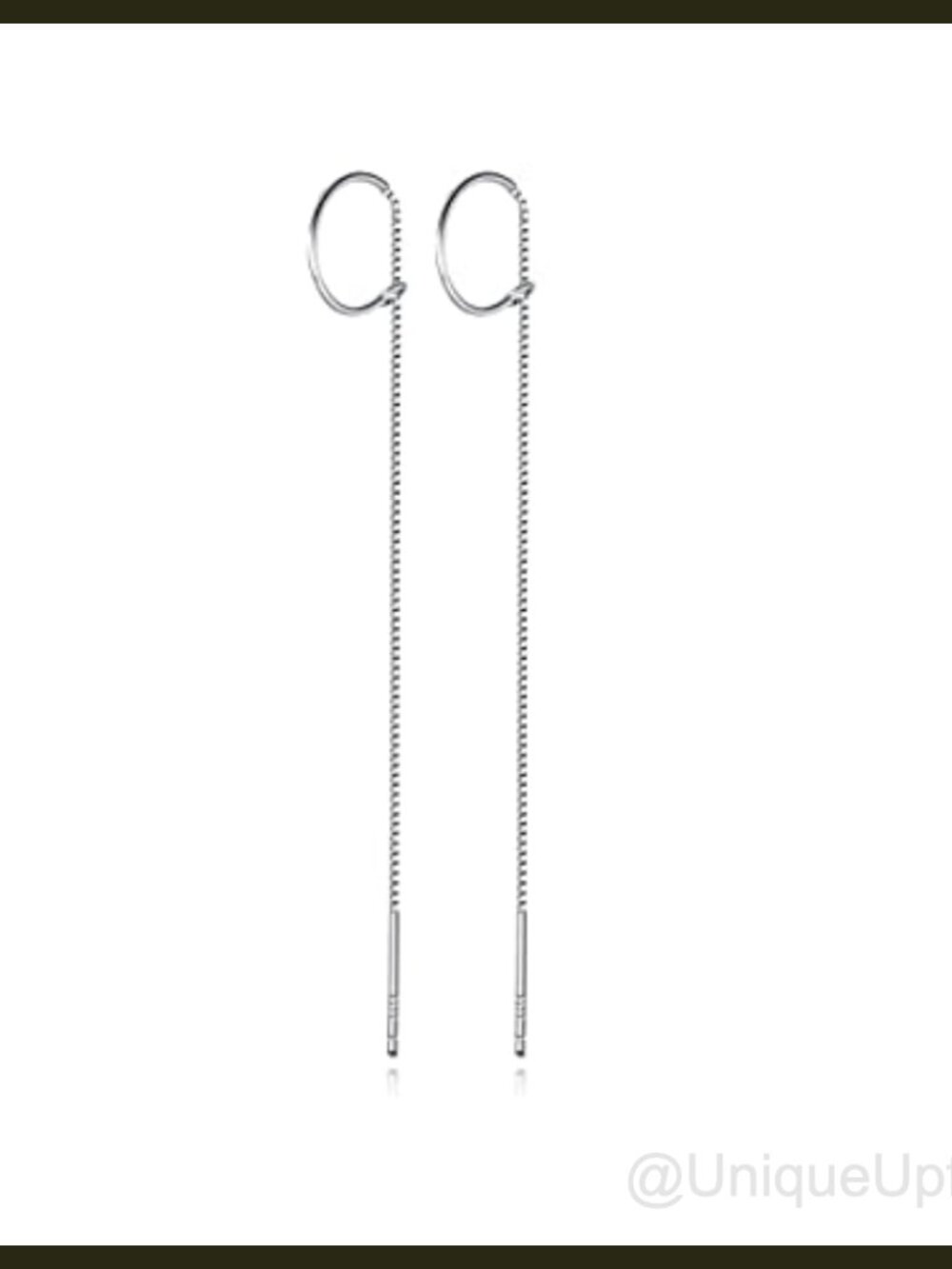925 Sterling Silver Chain Dangle Earrings Tassel Threader for Women Teen Girls